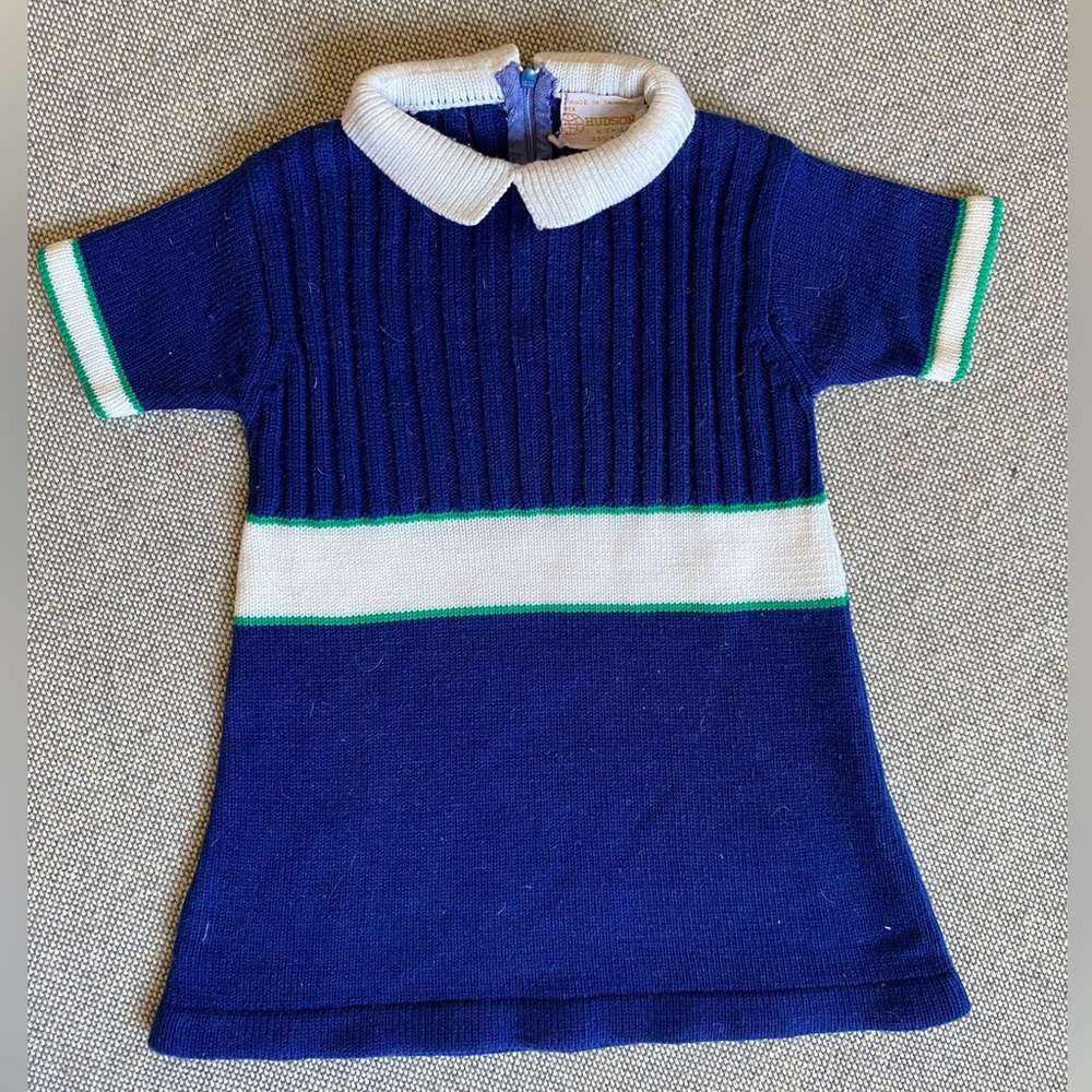 Vintage Hudson’s Collared Sweater Dress (12-18m)